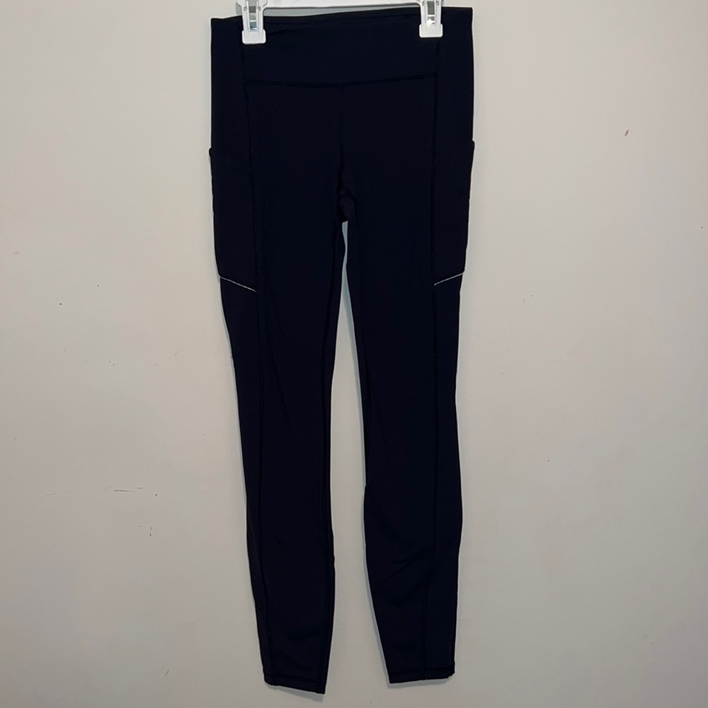 Navy Blue Lululemon Invigorate High Rise Tight Leggings